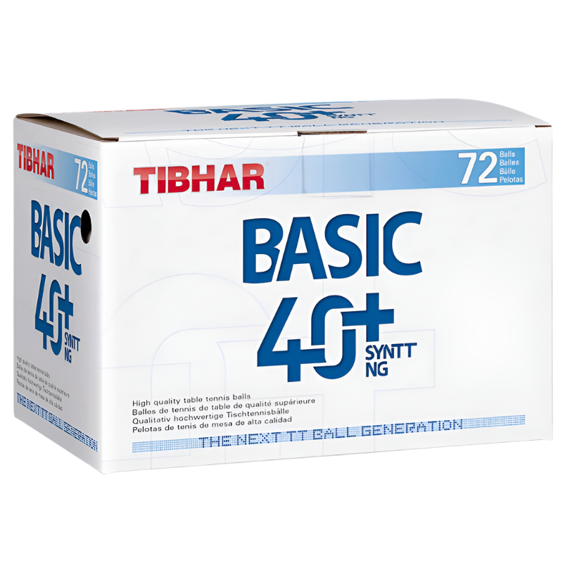 Tibhar Basic 40+ SynTT NG. Hvid. 72 stk.