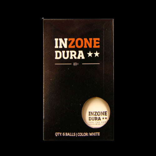 Inzone Dura ** bordtennisbolde. 6 styk.