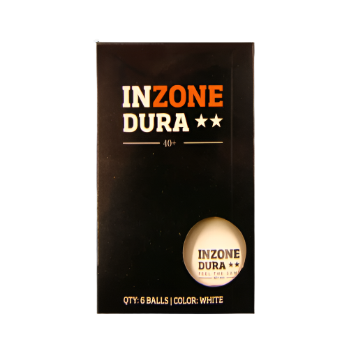 Inzone Dura ** bordtennisbolde. 6 stk.